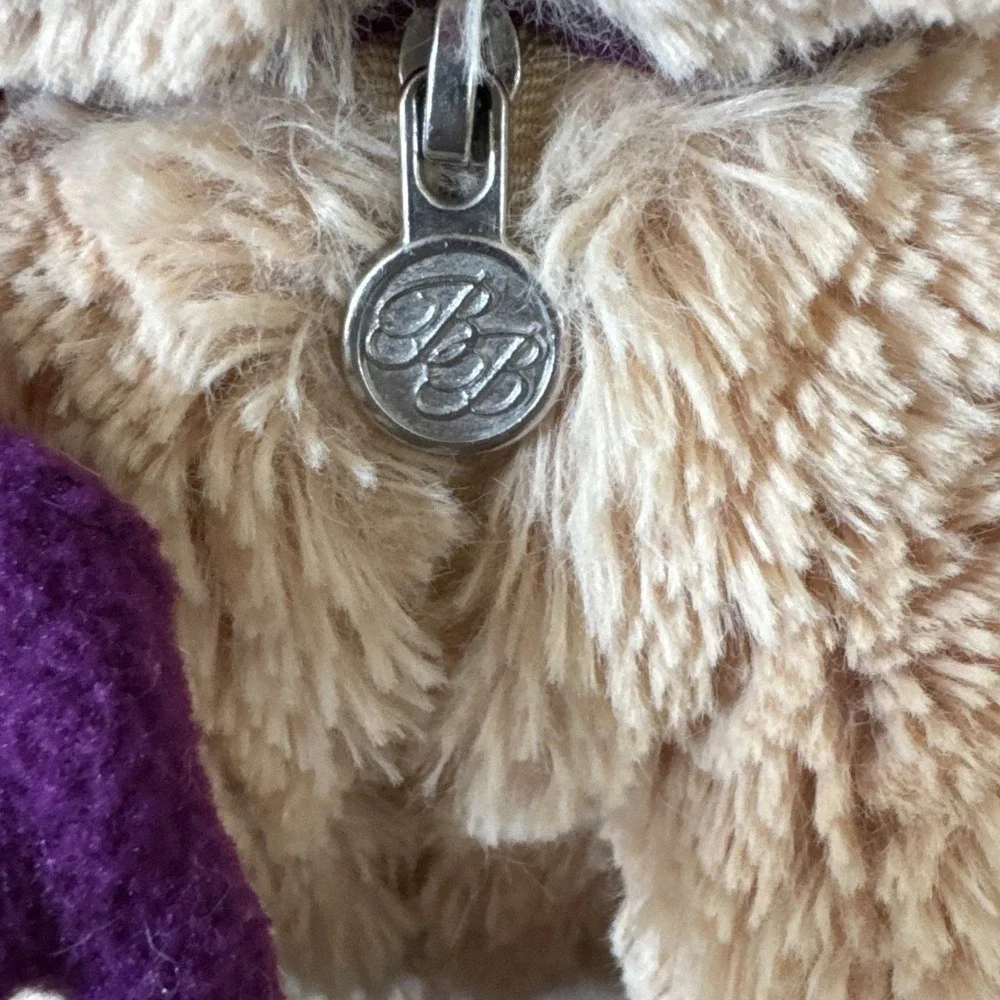 Benny Bear Ben Bridge XXVIII Stuffed Plush Tan Jewelry Zipper Mittens 2014 Small